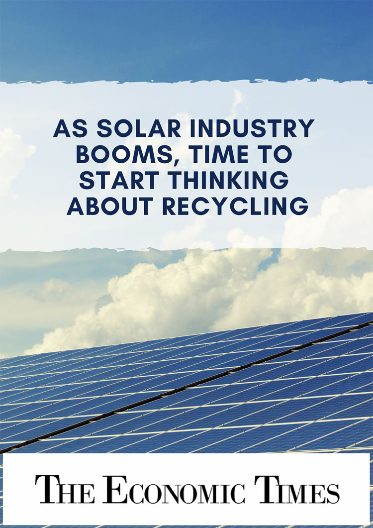 As solar industry booms, time to start thinking about recycling