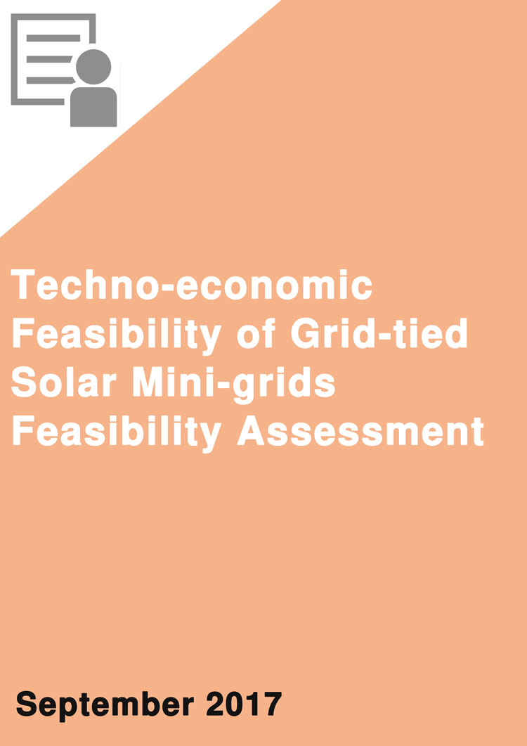 Techno-Economic Feasibility of Grid-Tied Solar Mini-Grids