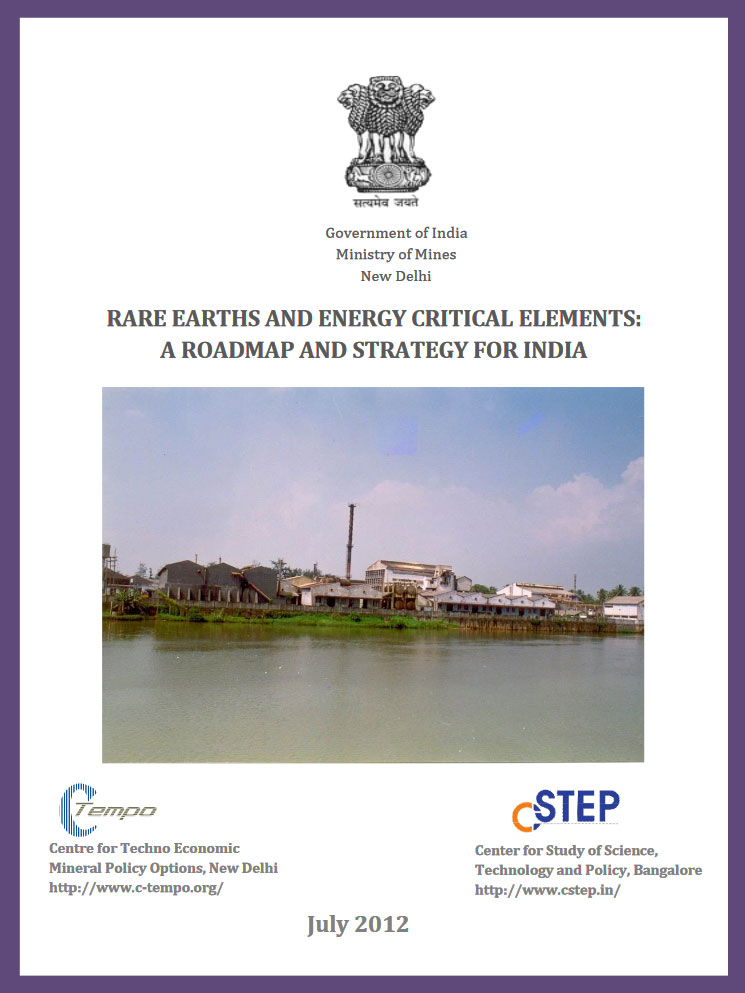 Rare Earths and Energy Critical Elements: A Roadmap and Strategy for India